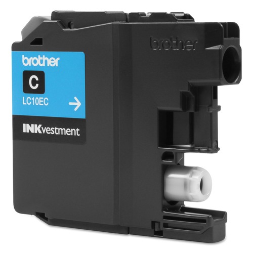 Bulk Savings Pricing 2 | Brother LC10EC INKvestment 1,200 Page-Yield Super High-Yield Ink - Cyan image number 0