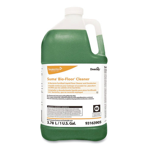 Floor Cleaners | Diversey Care 93163905 Suma Bio-Floor 1-Gallon Liquid Cleaner - Unscented (4-Piece/Carton) image number 0