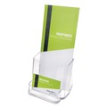 Office Jansan | Deflecto 78601 4.38 in. x 4.25 in. x 7.75 in. DocuHolder for Countertop/Wall-Mount with Card Holder - Clear image number 4