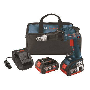 SCREW GUNS | Factory Reconditioned Bosch SGH182-01RT 18V Cordless Lithium-Ion Brushless Drywall Screwgun with 4.0 Ah FatPack Batteries