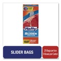Food Service | Hefty 00R88073 10.56 in. x 11 in. 1-Gallon Slider Stand and Fill Freezer Storage Bags - Clear (225/Carton) image number 4