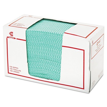 Chix 14 in. x 21 in. Wet Wipes - White/Green (9/Carton)