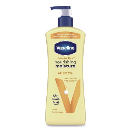 Cleaning & Janitorial Supplies | Vaseline 07900EA Intensive Care 20.3 oz. Pump Bottle Essential Healing Body Lotion image number 0