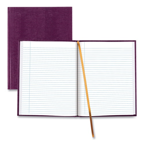 Notebooks & Pads | Blueline A10.95 10.75 in. x 8.5 in. Sheets Medium/College Rule 1-Subject Executive Notebook with Ribbon Bookmark - Grape Cover image number 0