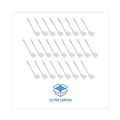 Cleaning Brushes | Boardwalk BWK00170 2 in. Cone Head Plastic Bowl Mops with 10 in. Handle - White (25-Piece/Carton) image number 2