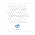 Cleaning Brushes | Boardwalk 528121 2 in. Cone Head Plastic Bowl Mops with 10 in. Handle - White (25-Piece/Carton) image number 2