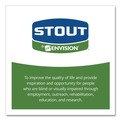 Office Jansan | Stout by Envision E4248E85 EcoSafe-6400 42 in. x 48 in. 0.85 mil. 48 Gallon Compostable Bags - Green (40/Box) image number 6