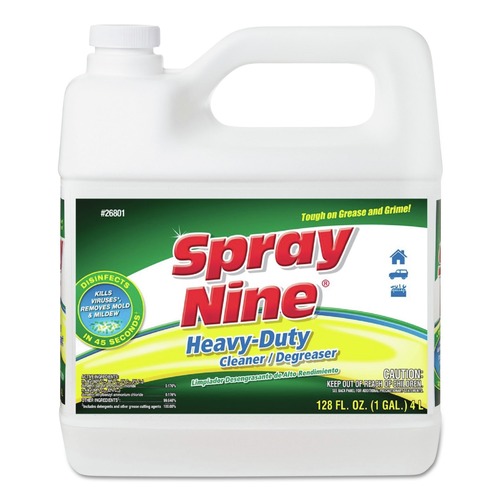 Cleaning & Janitorial Supplies | Spray Nine 26801 1 Gallon Bottle Citrus Scent Heavy Duty Cleaner Degreaser Disinfectant image number 0