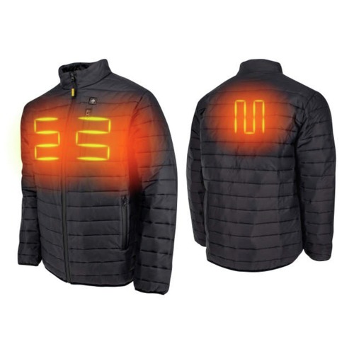 Heated Jackets | Dewalt DCHJ093D1-2X Men's Lightweight Puffer Heated Jacket Kit - 2X, Black image number 0