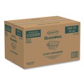 Food Trays, Containers, and Lids | Dart C32DER 9.4 in. x 6.8 in. x 2.1 in. 32 oz. ClearPac Plastic Containers (504/Carton) image number 3