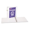 Office Jansan | Avery 05726 11 in. x 8.5 in. 1.5 in. Capacity Economy View Binder with 3 Round Rings - White image number 1