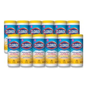 Clorox 01594 12-Pack Citrus Blend Disinfecting Wipes