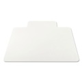 Office Jansan | Deflecto CM21232 45 in. x 53 in. EconoMat All Day Use Flat Packed Wide Lipped Chair Mat for Hard Floors - Clear image number 3
