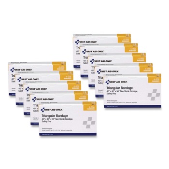 First Aid Only AN5071-10 40 in. x 40 in. x 56 in. First-Aid Refill Sling/Tourniquet Triangular Bandages (10/Pack)