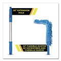 Dusters | Gritt Commercial GRI17520I 20 in. Pole Flexible Wand Duster with Microfiber and Chenille Sleeve (1-Kit) image number 3