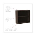  | Alera ALEVA633032ES 31.75 in. x 14 in. x 29.5 in. Valencia Series 2-Shelf Bookcase - Espresso image number 7