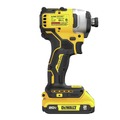 Impact Drivers | Dewalt DCF809D1 20V MAX ATOMIC Brushless Compact Lithium-Ion 1/4 in. Cordless Impact Drill Driver Kit (2 Ah) image number 2