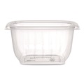 Food Trays, Containers, and Lids | Dart C16SB 8.5 in. x 8.5 in. x 1.96 in. 16 oz. Plastic Bowls - Square Clear (504/Carton) image number 1