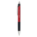 Pens | Universal UNV15542 Medium 1 mm Retractable Red Barrel Comfort Grip Ballpoint Pen - Red Ink (1 Dozen) image number 0