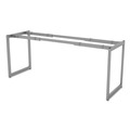 Office Desks & Workstations | Alera ALELSTB24GR Open Office Desk Series Adjustable O-Leg 24 in. Desk Base - Silver image number 1