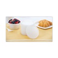 Food Trays, Containers, and Lids | Dart 20JL 6 oz. to 32 oz. Vented Flat Plastic Lids for Foam Cups, Bowls and Containers - Translucent (1000/Carton) image number 5