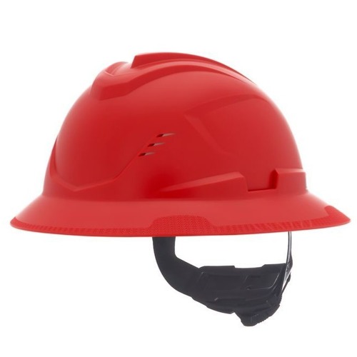 Hard Hats | MSA 10215829 V-Gard C1 Vented Full Brim with Fas-Trac III - Red image number 0