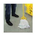 Mops | Boardwalk BWK502WHNB Premium Standard Cotton/Rayon Fiber Mop Head - Medium, White (12/Carton) image number 8