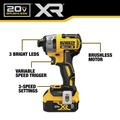 Combo Kits | Dewalt DCK268P2 20V MAX XR Brushless Lithium-Ion Cordless Drywall Screwgun and Impact Driver Combo Kit with 2 Batteries (5 Ah) image number 3