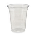 Cups and Lids | Dixie CPET12DX 12 oz. PETE Plastic Cold Cups - Clear (25-Piece/Sleeve, 20 Sleeves/Carton) image number 1