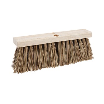 Boardwalk BWK71160 6.25 in. Palmyra Fiber Bristles 16 in. Brush Street Broom Head - Brown