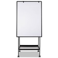  | MasterVision EA49145016 29-1/2 in. x 74-7/8 in. Creation Station Magnetic Dry Erase Board - Black Frame image number 0