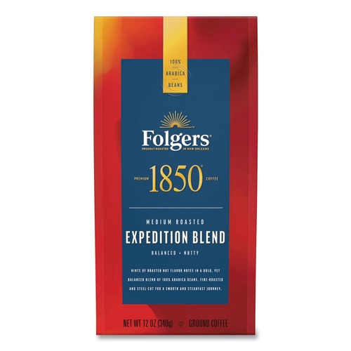  | Folgers 2550060514 12 oz. Bag Expedition Blend Medium Roast Ground Coffee image number 0
