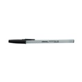 Office Jansan | Universal UNV27420 Fine 0.7 mm Stick Ballpoint Pen - Black Ink, Gray/Black Barrel (1 Dozen) image number 2