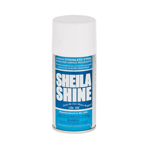 Cleaning & Janitorial Supplies | Sheila Shine SSCA10 10 oz. Spray Can Low Voc Stainless Steel Cleaner and Polish image number 0