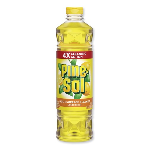 Pine-Sol 40187 28 oz. Bottle Lemon Fresh Scent Multi-Surface Cleaner (12/Carton) image number 0