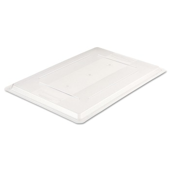 CLEANING CARTS | Rubbermaid Commercial FG330200CLR 26 in. x 18 in. Food/Tote Box Lids - Clear