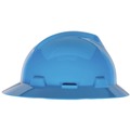 Hard Hats | MSA 10058320 V-Gard Slotted Full-Brim Hat with 1-Touch Suspension - Blue image number 3