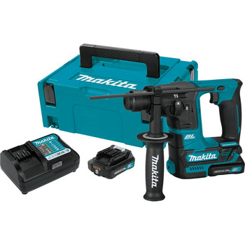 ROTARY HAMMERS | Makita RH01R1 12V MAX CXT 2.0 Ah Lithium-Ion Brushless Cordless 5/8 in. Rotary Hammer Kit, accepts SDS-PLUS bits