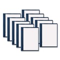 Office Jansan | ACCO A7026102A 8.5 in. x 11 in. 0.5 in. Capacity Prong Fastner Vinyl Report Cover - Clear/Blue (10/Pack) image number 3