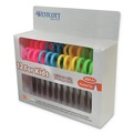 Office Jansan | Westcott 14872 5 in. Kids' Scissors with Pointed Tip, 2 in. Cut Length, and Antimicrobial Protection - Assorted (12/Pack) image number 0