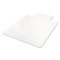  | Deflecto CM11232 45 in. x 53 in. Wide Lipped EconoMat Occasional Use Chair Mat for Low Pile Carpet - Clear image number 2