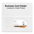 Office Jansan | Universal UNV56417 2-Pocket 11 in. x 8-1/2 in. Laminated Cardboard Paper Portfolios - White (25/Pack) image number 3