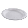 Bowls and Plates | Eco-Products EP-P016NFA Vanguard 6 in. diameter Renewable and Compostable Sugarcane Plates - White (1000/Carton) image number 1