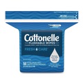 Cleaning & Disinfecting Wipes | Cottonelle 41777 5 in. x 7.25 in. 1-Ply Fresh Care Flushable Cleansing Cloths - White (8/Carton) image number 1