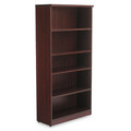 Office Jansan | Alera ALEVA636632MY 31.75 in. x 14 in. x 64.75 in. Valencia Series 5-Shelf Bookcase - Mahogany image number 0