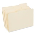 Office Jansan | Universal UNV16123EE 2-Ply 1/3-Cut Assorted Top Tab File Folders - Legal Size, Manila (100/Box) image number 0