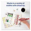 Office Jansan | Avery 08887 Broad Chisel Tip Large Desk-Style MARKS A LOT Permanent Marker - Red (1-Dozen) image number 6