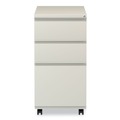  | Alera ALEPBBBFPY 14.96 in. x 19.29 in. x 27.75 in. 3-Drawers: Box/Box/File Legal/Letter Left or Right File Pedestal with Full-Length Pull - Putty image number 1