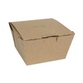 Labor Day Sale! Save $30 off $199! | Pactiv Corp. NOB08KECTE EarthChoice OneBox 4.5 x 4.5 x 3.25 Tamper Evident Paper Box - Kraft (200/Carton) image number 1