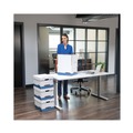  | Bankers Box 00648 13.75 in. x 17.75 in. x 13 in. Data-Pak Letter Files Storage Boxes - White/Blue (12/Carton) image number 3
